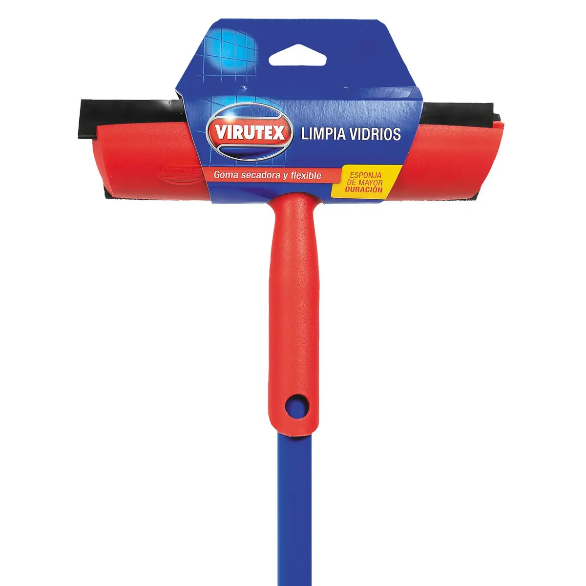 VIRUTEX - Limpia Vidrios con Mango Extensible