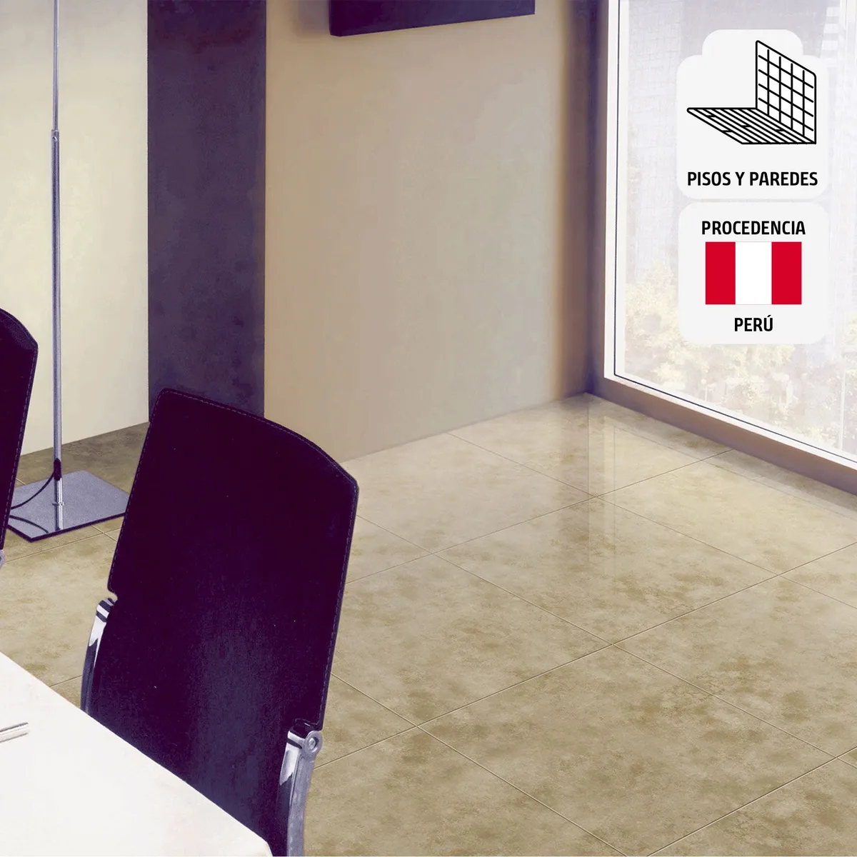 SAN LORENZO - Cerámica Beige Marmolado 46x46cm 2.08m2 Cali beige