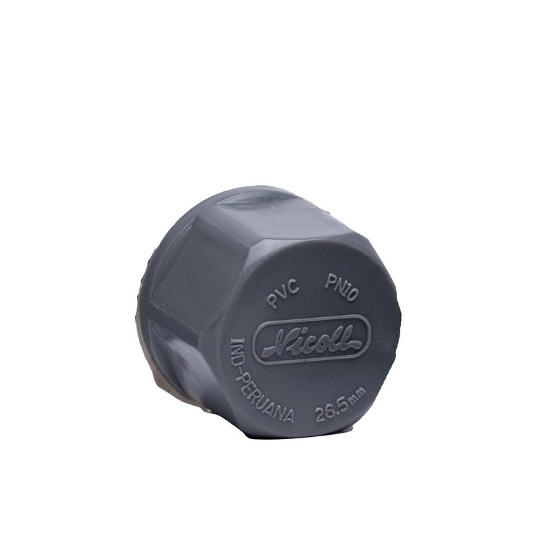 S/M - Tapón de Presión PVC Cementar - HI 3/4" 1 Unidad