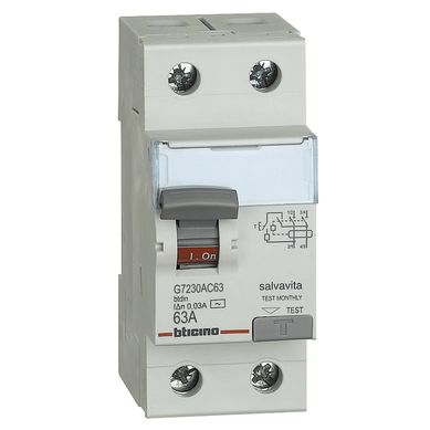 Interruptor Diferencial 2x63A Bticino