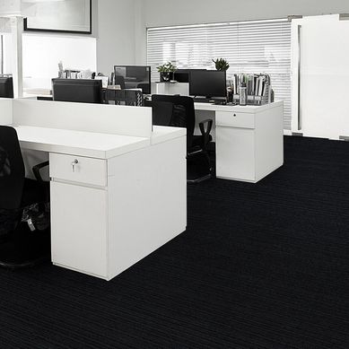 Alfombra de Pared a Pared Charcoal Negro 2m por M2