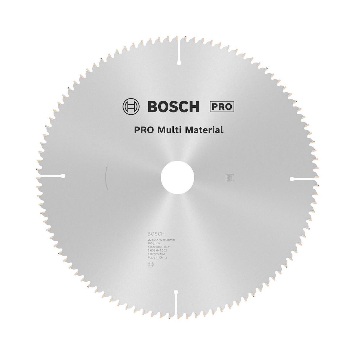 BOSCH - Disco de Sierra Multimaterial 10" 100 Dientes Bosch