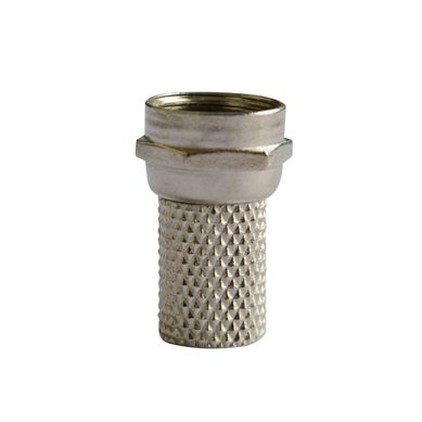Conector RG-6 Plateado