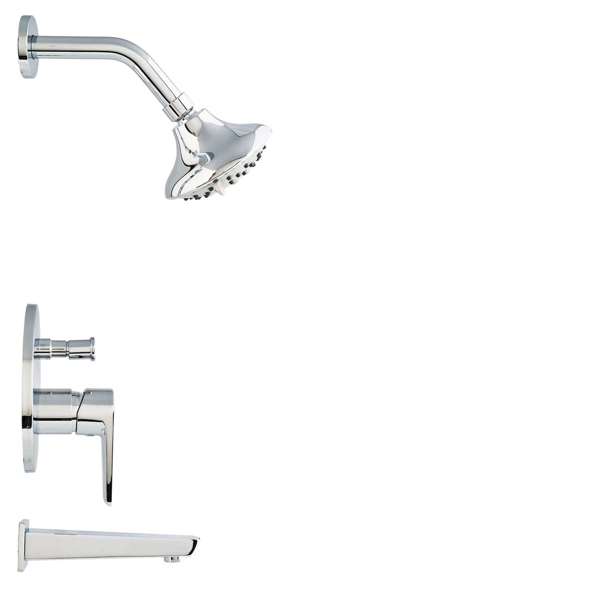 TREBOL - Mezcladora Monocomando para Ducha Tina