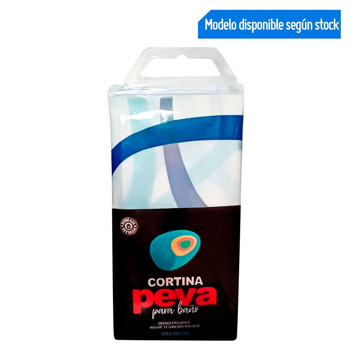 DOS POR MEDIO - Cortina de Baño Peva Bubbles 180x180cm