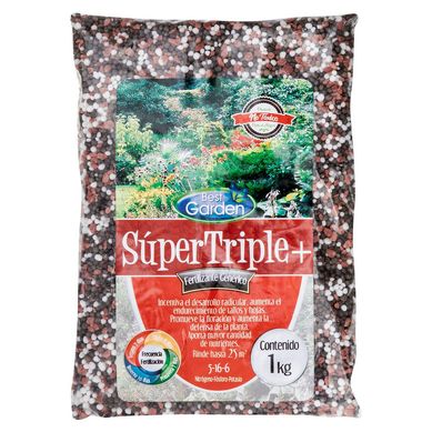 Fertilizante Sper Triple 1kg Nitrgeno, fosforo y potasio 16.5 cm24 cm6 cm