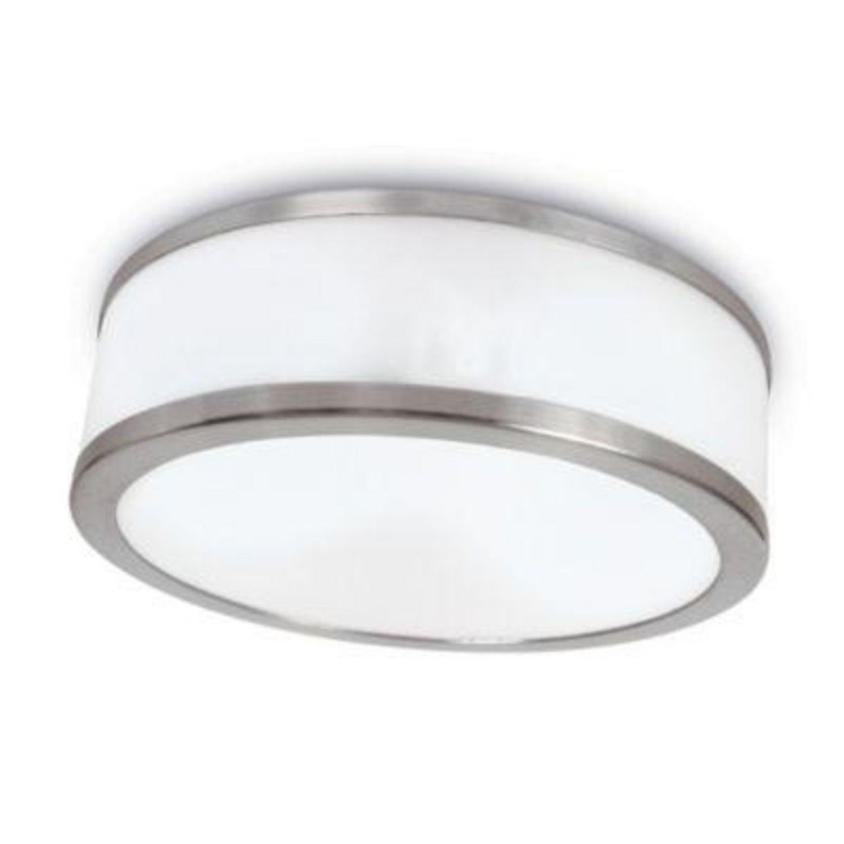 CIAMETSA - Plafon Sevilla Aluminio 2 Luces