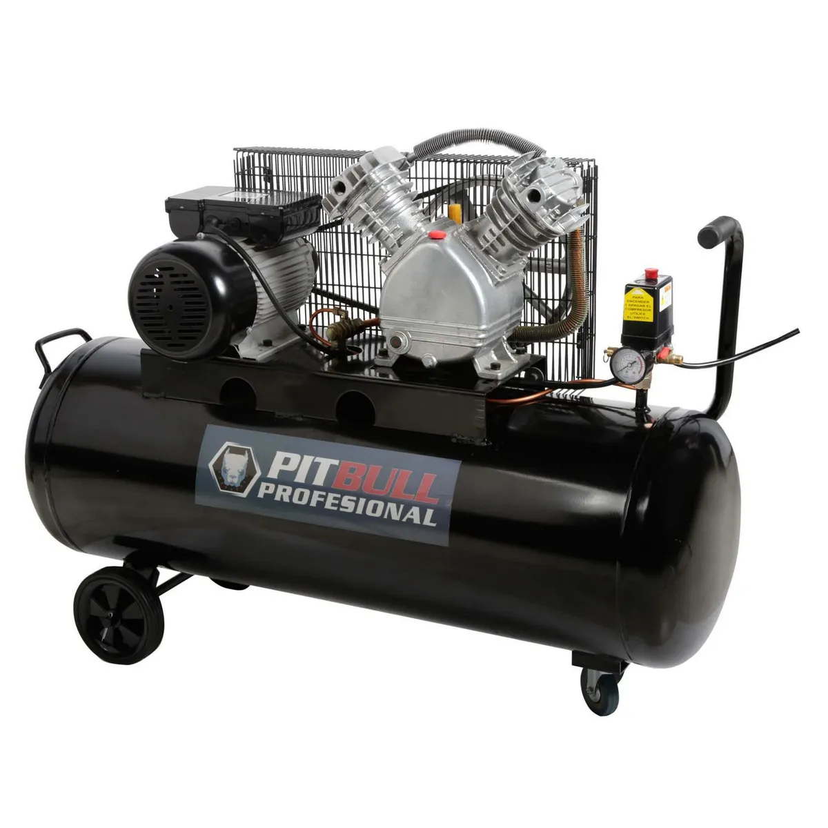 PITBULL PROFESIONAL - Compresor De Aire Pitbull Profesional 3HP 100 Lt