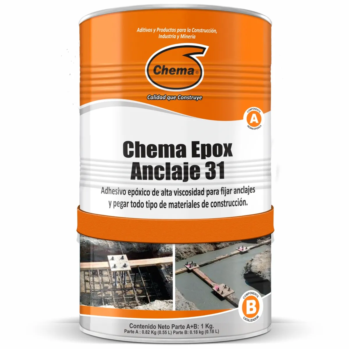 CHEMA - ADHESIVO 1KG CHEMA EPOX ANCLAJ
