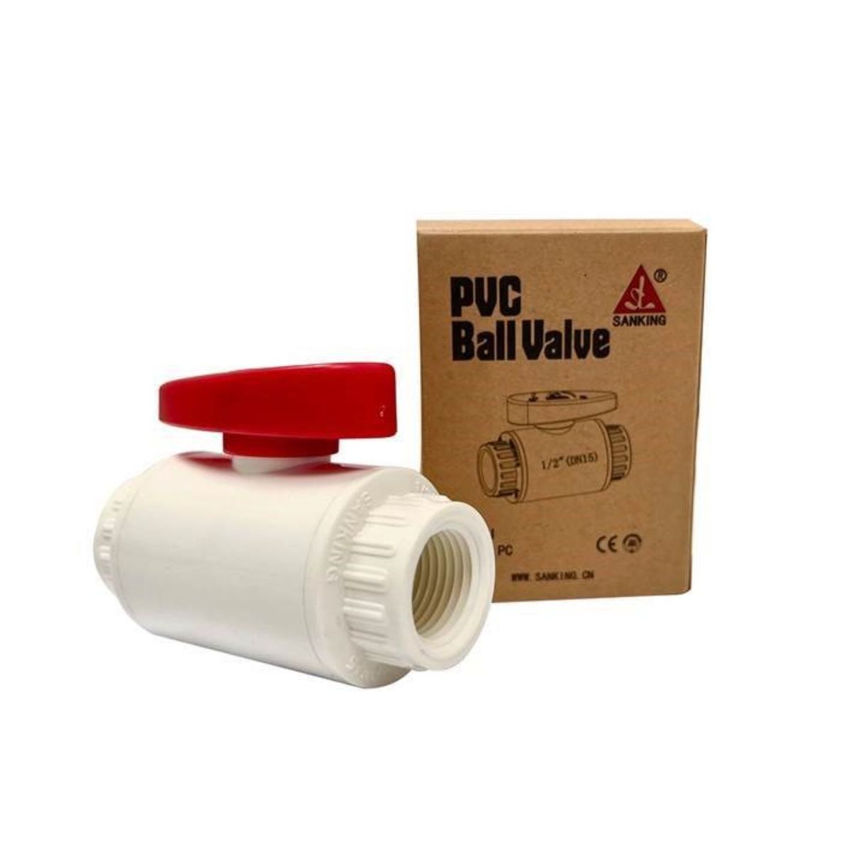 SANKING - Válvula esférica 1/2 " PVC Sanking.