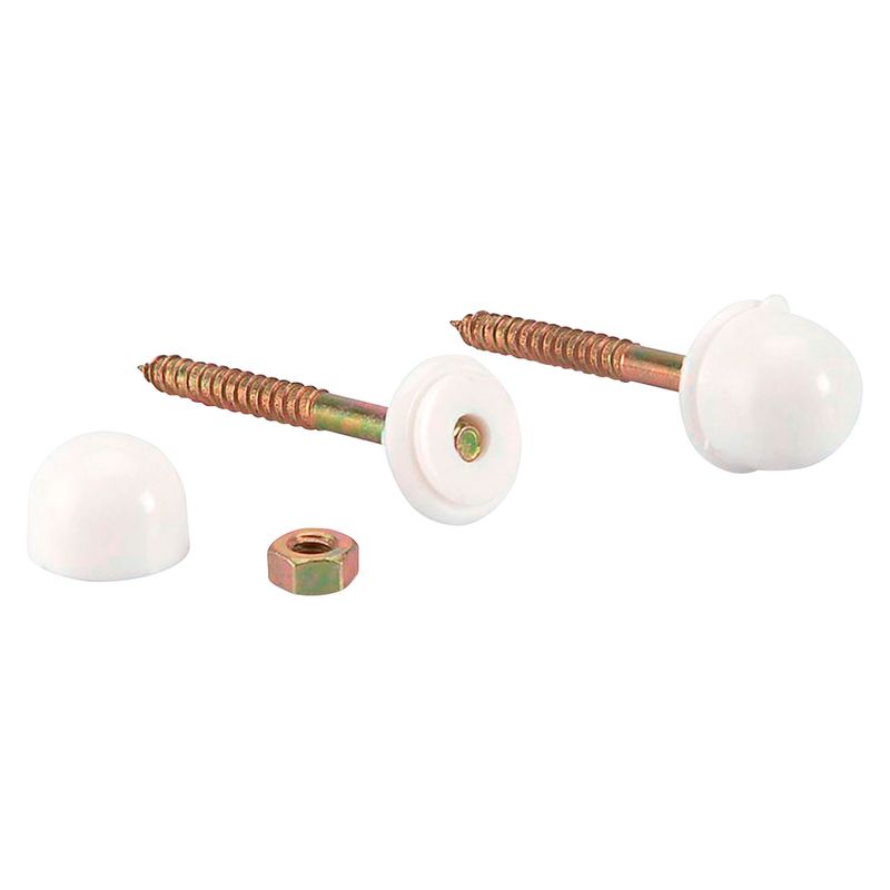 ECKOGRIF - Perno de Anclaje para Inodoro 1/4''x2 1/2'' Blanco