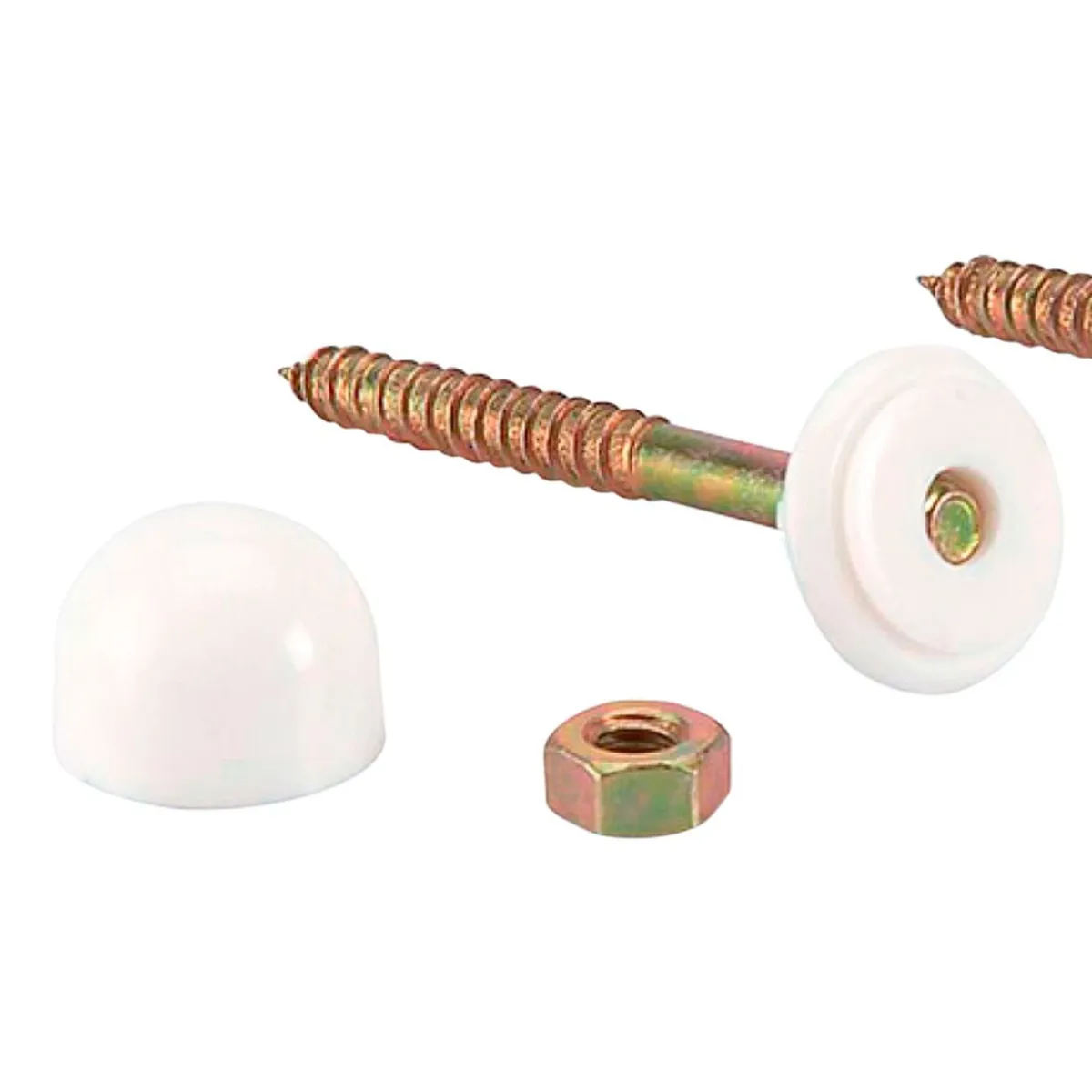 ECKOGRIF - Perno de Anclaje para Inodoro 1/4''x2 1/2'' Blanco