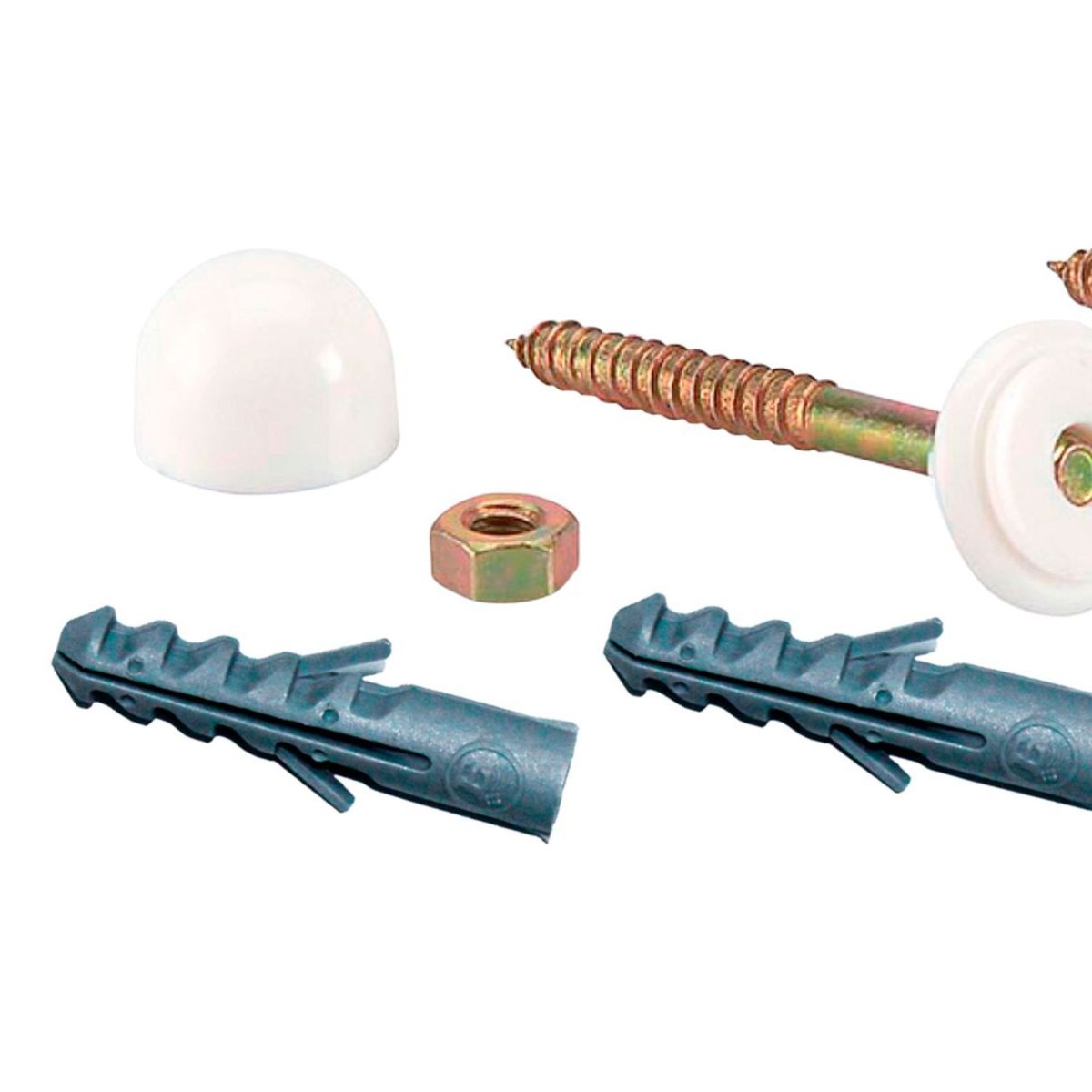 GENERICO - Perno de Anclaje para Inodoro 1/4''x2 1/2'' Bone