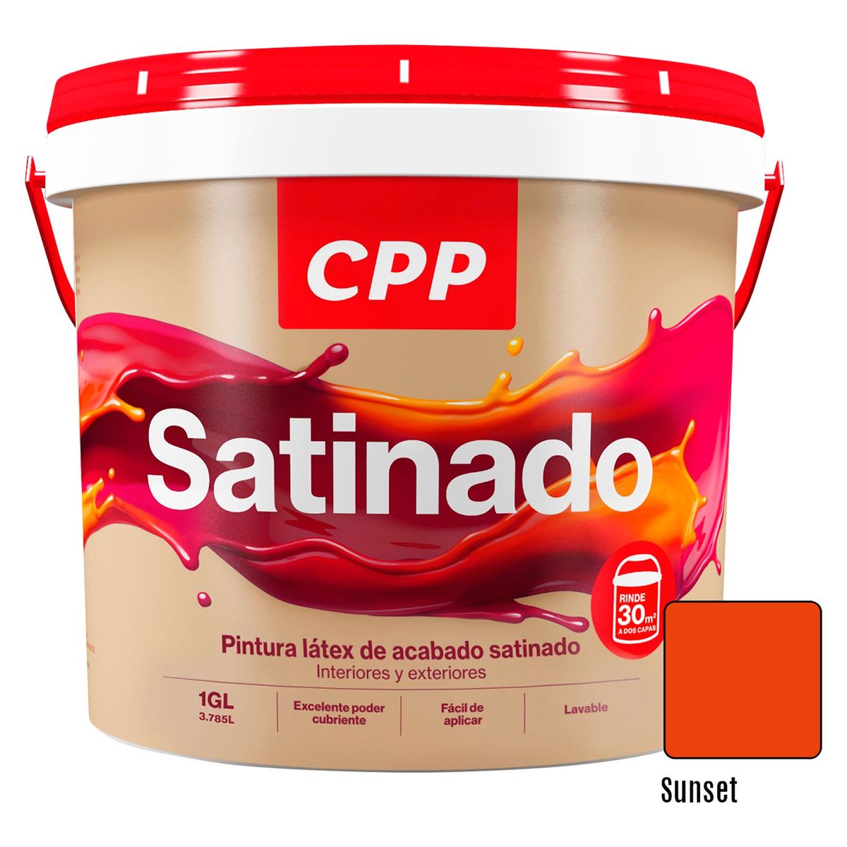 CPP - Pintura CPP Látex Satinado Sunset 1GL