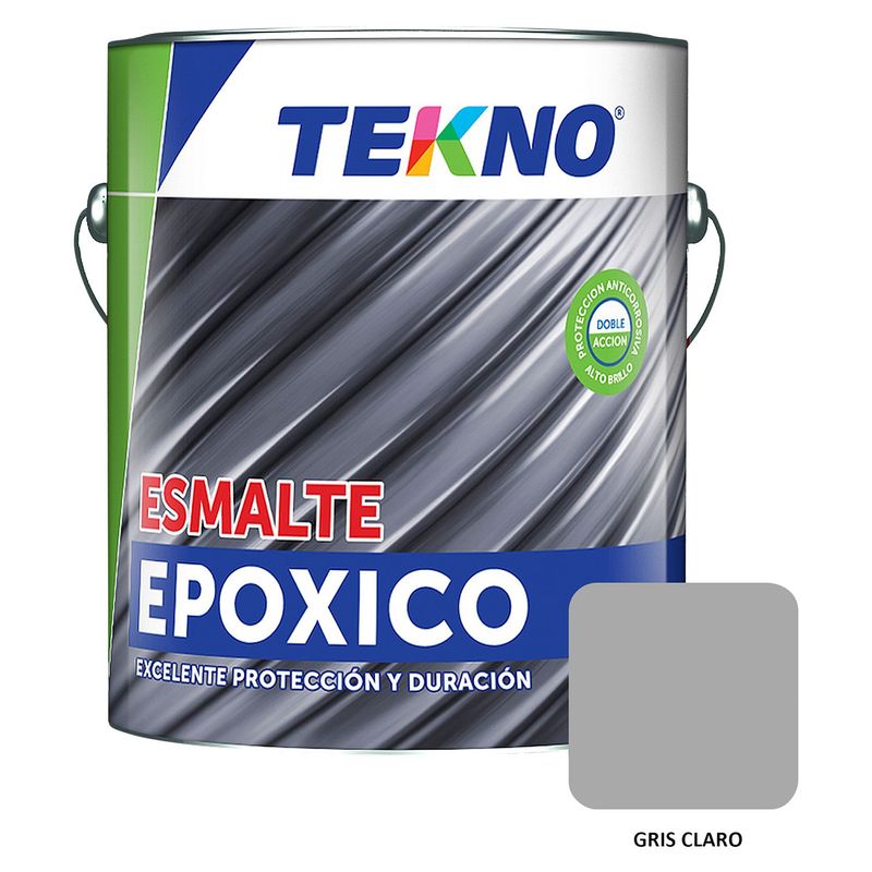 TEKNO - Esmalte Epoxi Tekno Gris Claro 1 Galón