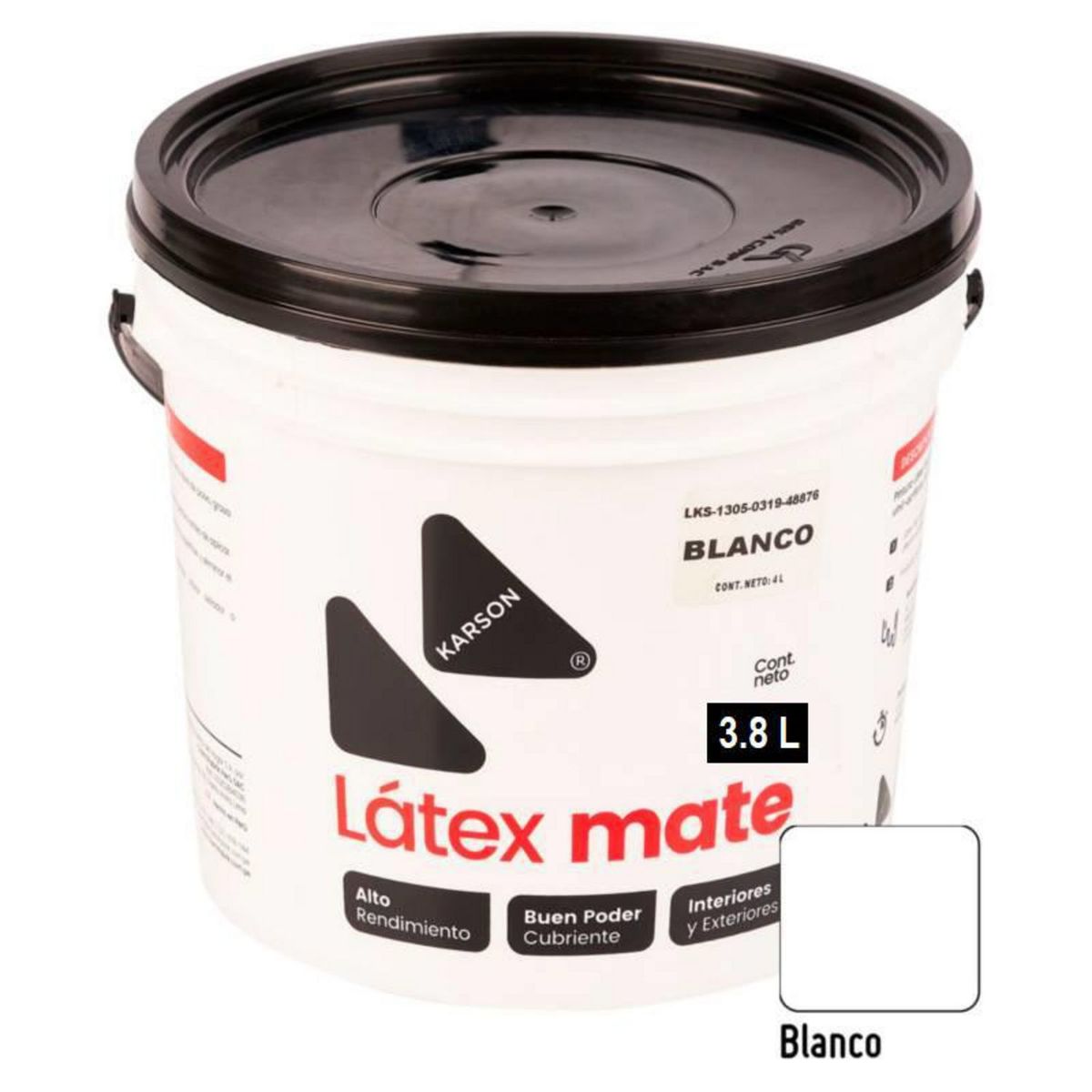 KARSON - Pintura Látex Blanco de 1GL