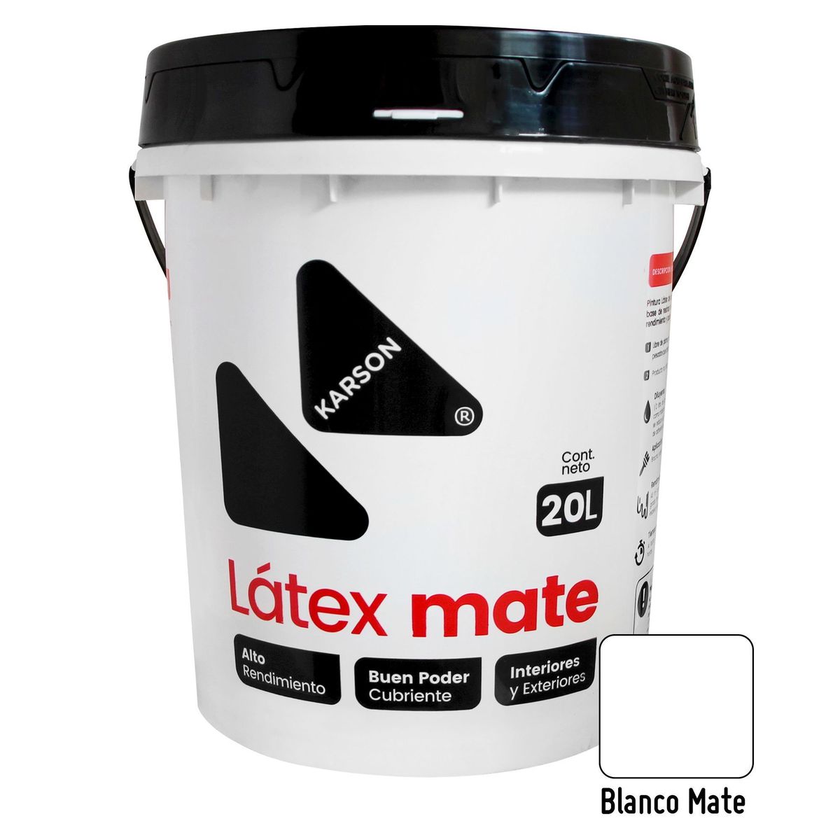 KARSON - Pintura Látex Karson Blanco 4GL