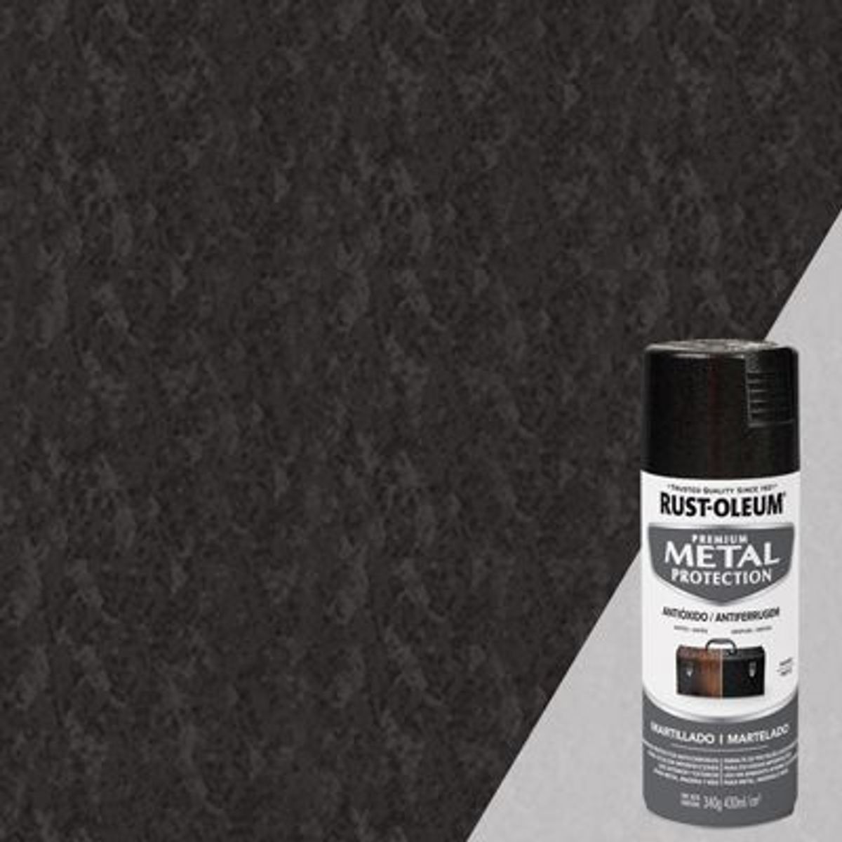 RUST OLEUM - Spray protector de superfices metalicas Martillado Negro 340 Gr