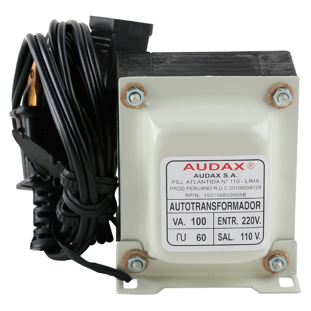 AUDAX - Autotransformador de corriente 100VA 220/110V Monofásico