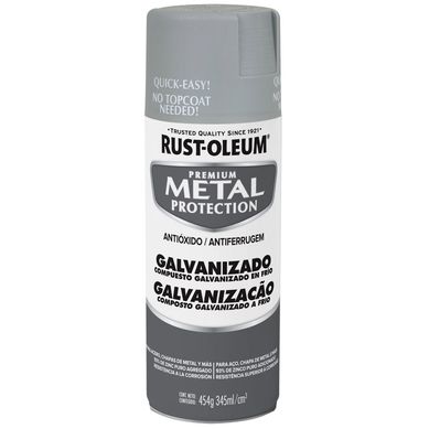 Spray para retocar y reparar acero galvanizado daado 454gr