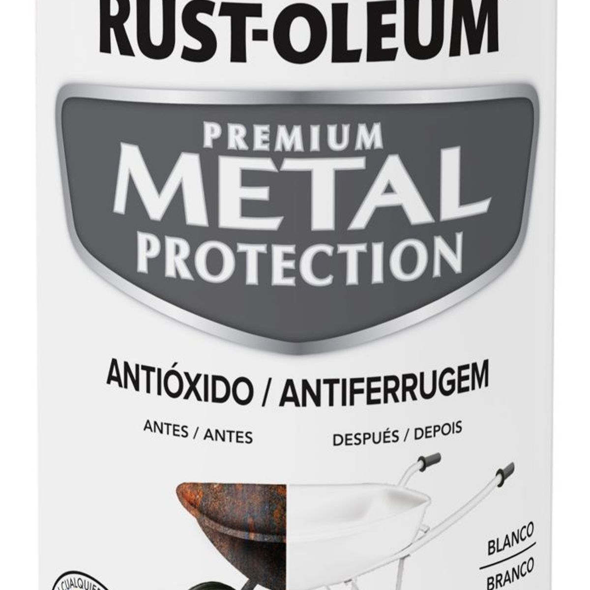RUST OLEUM - Spray protector de superf.metalicas Satinado Blanco 340 Gr
