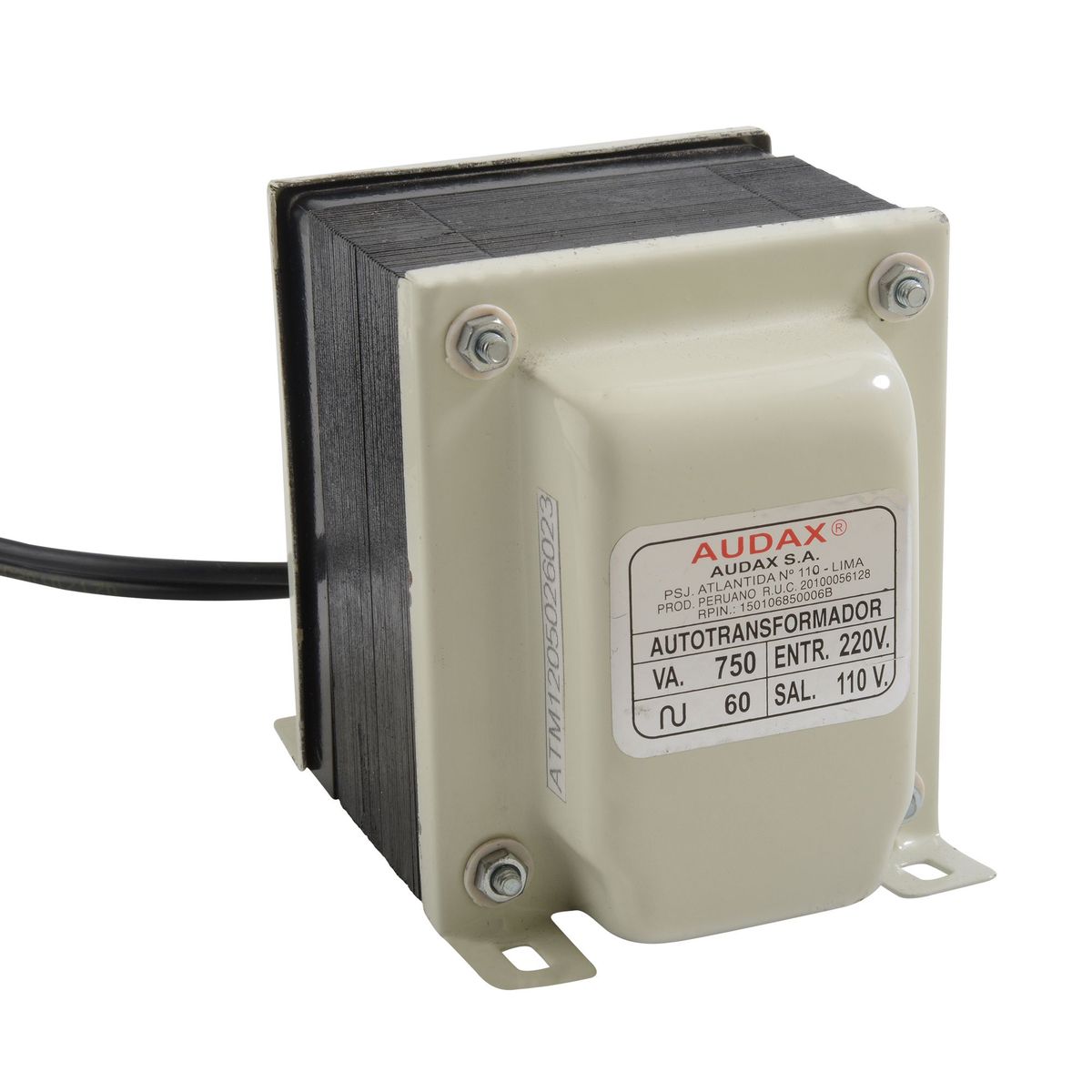 AUDAX - Autotransformador de corriente 750VA 220/110V Monofásico