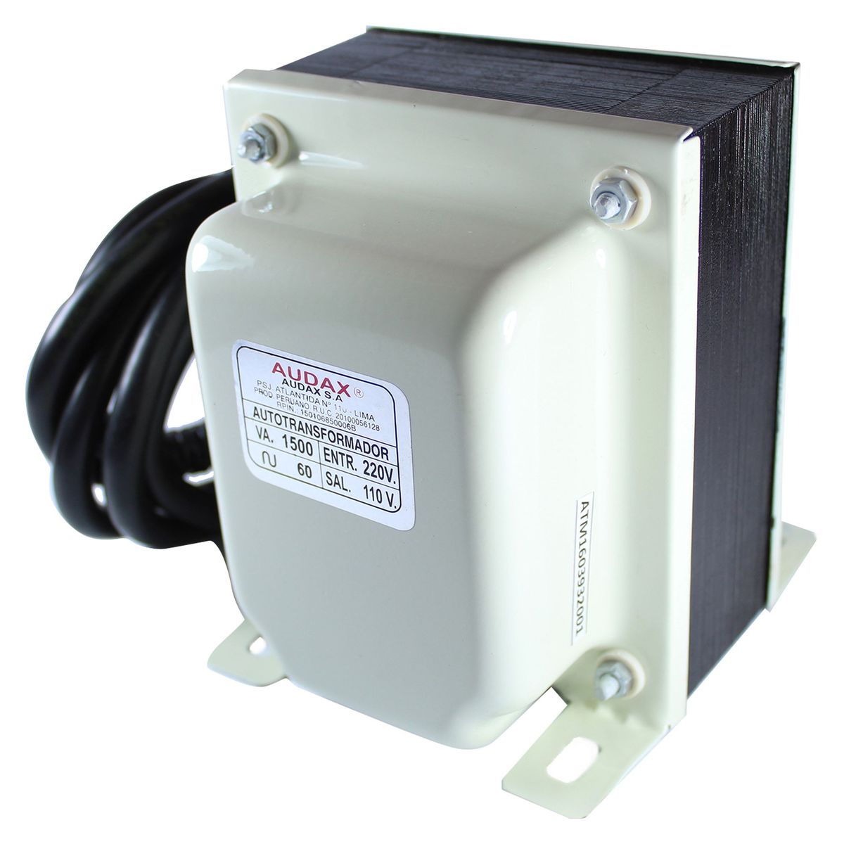 AUDAX - Autotransformador de corriente 1500VA 220/110V Monofásico