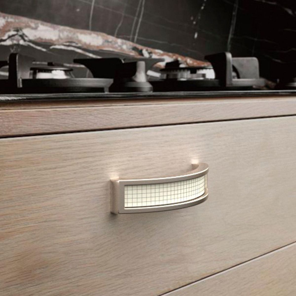 ITALOCKS - Tirador de Manija Tilsa ZAMAK Cromo 96 mm.