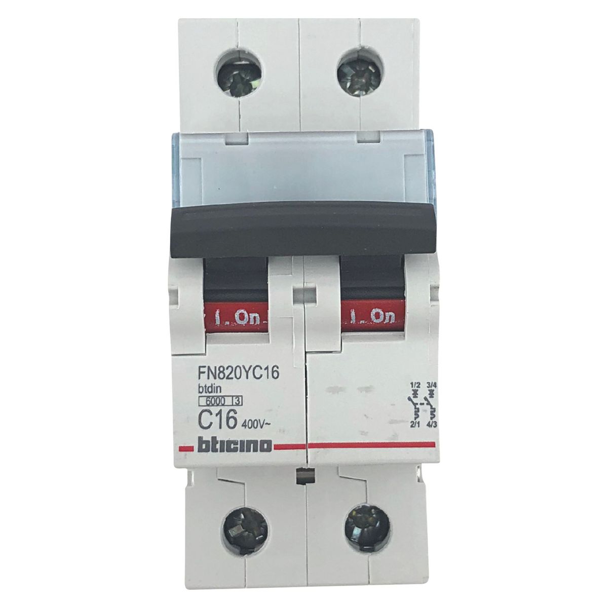 BTICINO - Interruptor Termomagnético Bticino 2x16A