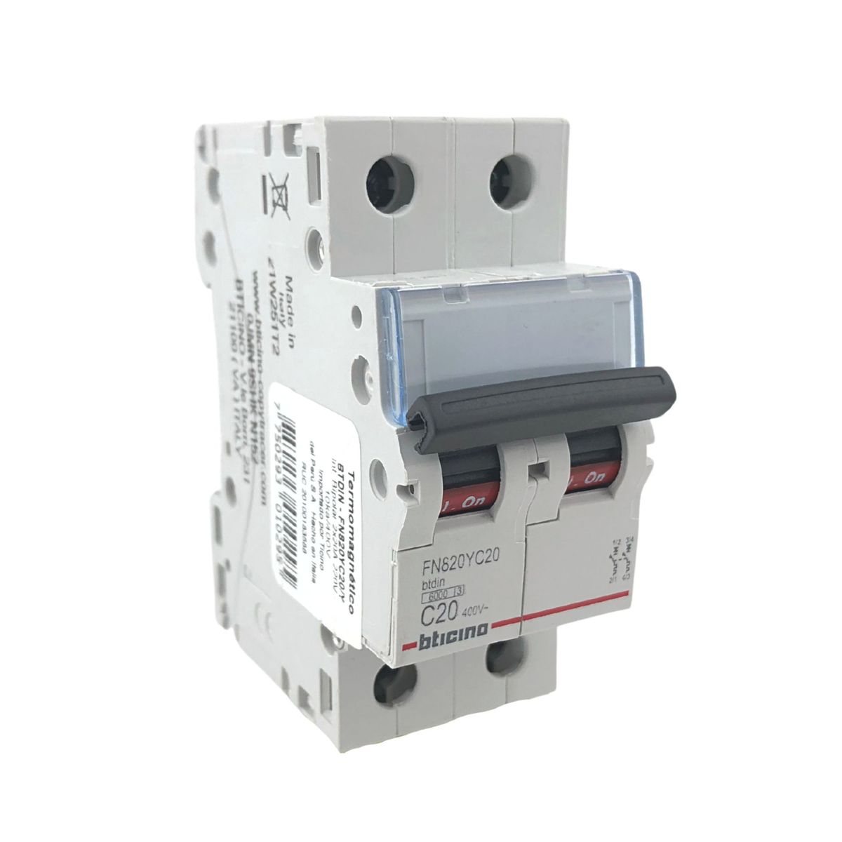 BTICINO - Interruptor Termomagnético 2x20A Bticino