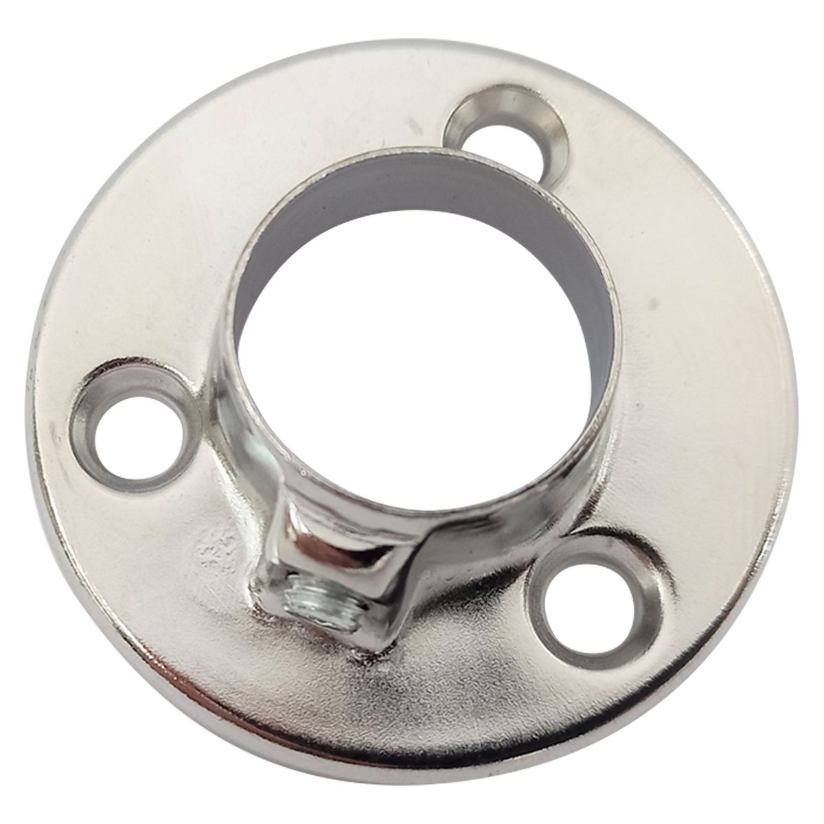 ZENDER - Canopla para Tubo Redondo Cromado 19 mm.