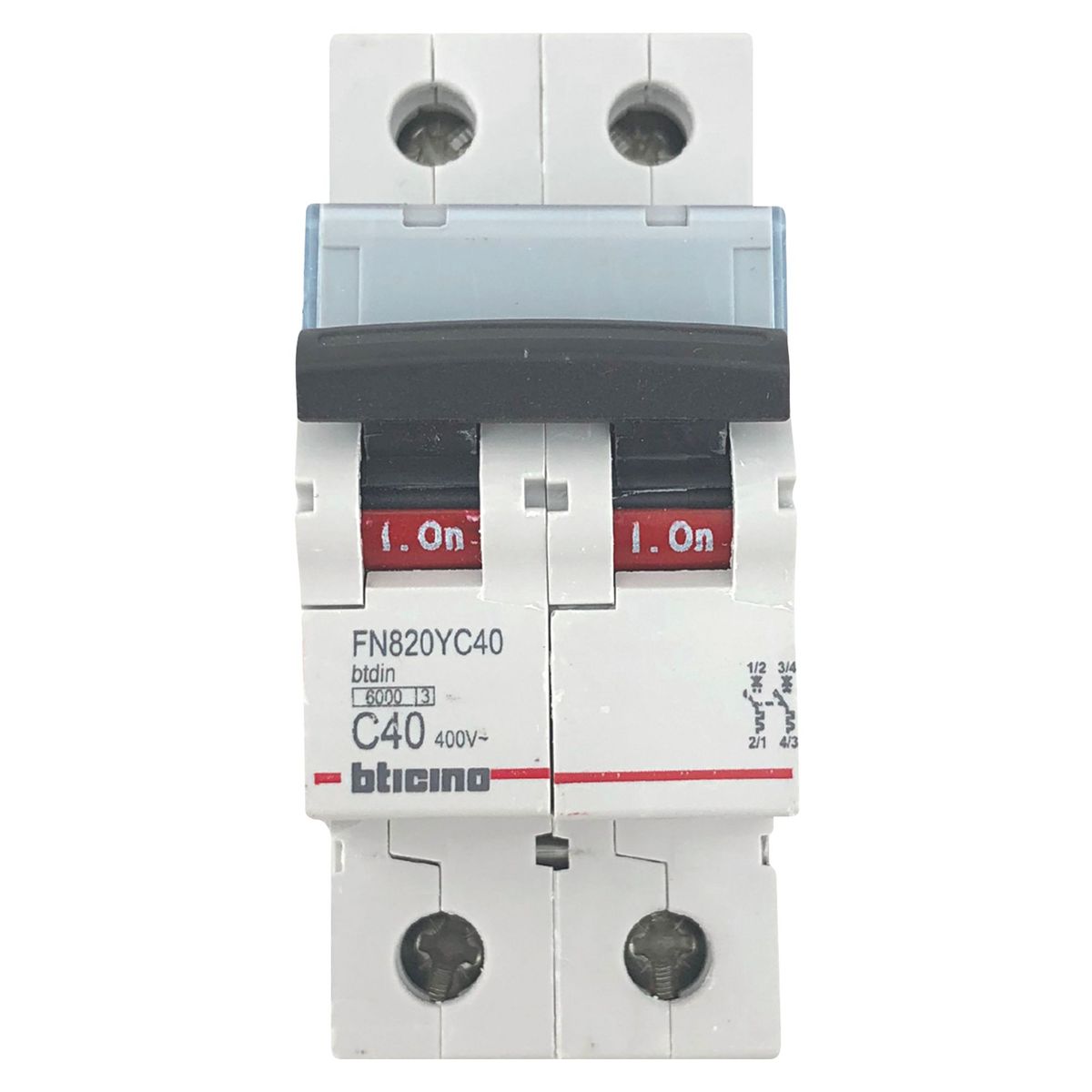 BTICINO - Interruptor Termomagnético 2x40A Bticino