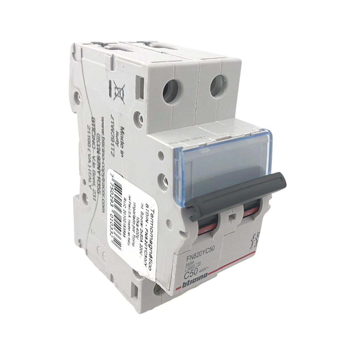 BTICINO - Interruptor Termomagnético 2x50A Bticino