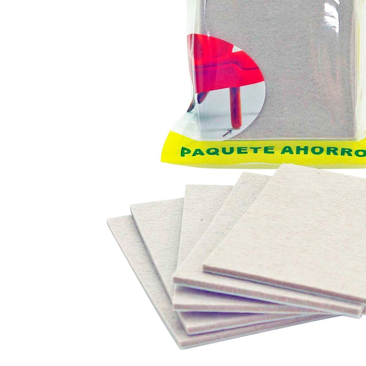 ZENDER - Deslizador para Muebles de Felpa Adhesiva x 5 unid