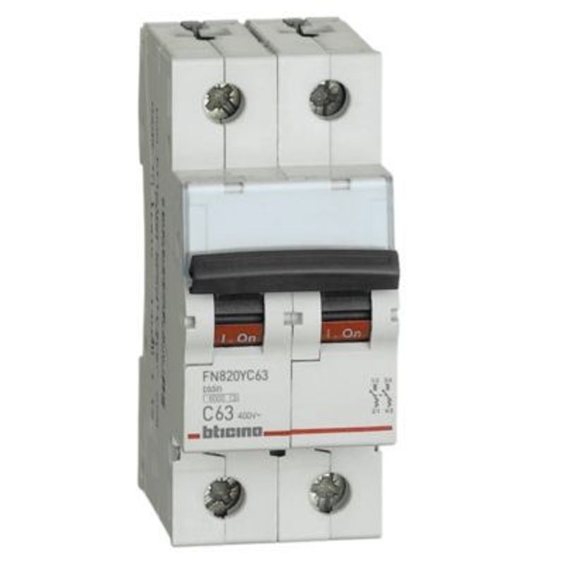 BTICINO - Interruptor Termomagnético 2x63A Bticino