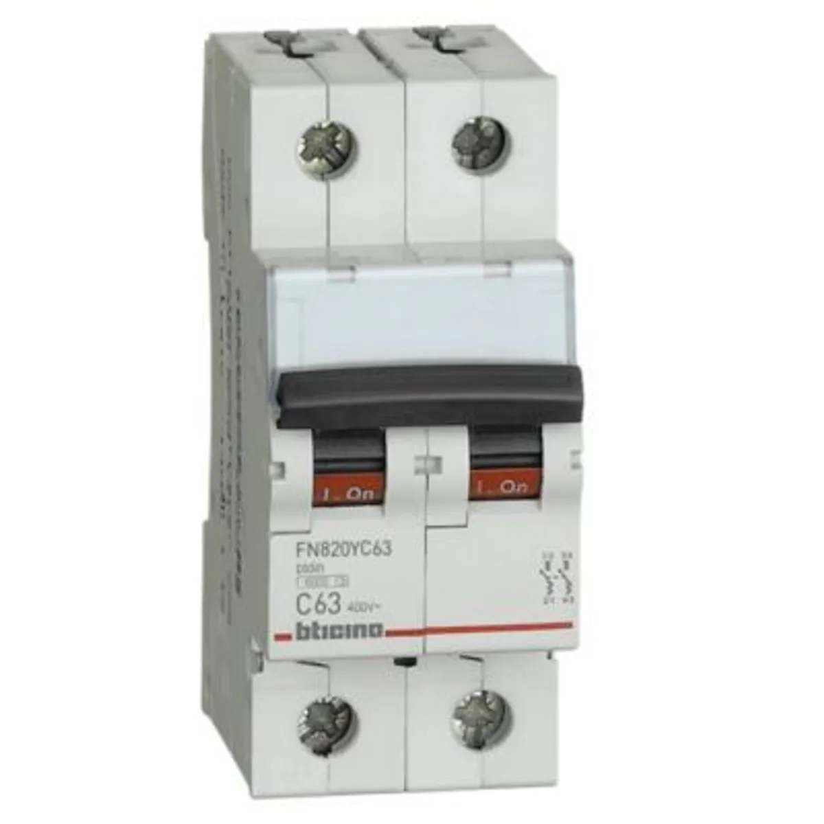 BTICINO - Interruptor Termomagnético 2x63A Bticino