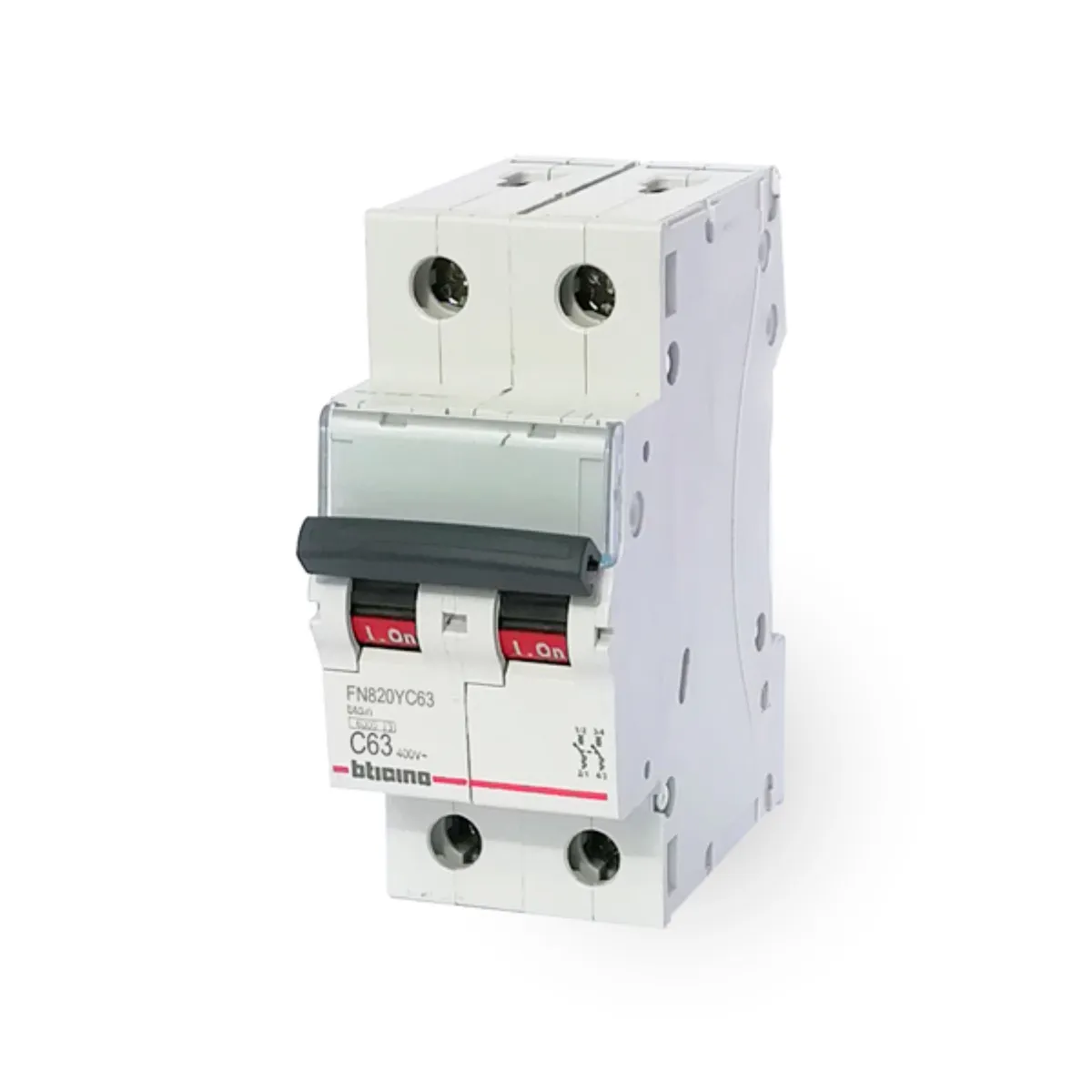 BTICINO - Interruptor Termomagnético 2x63A Bticino