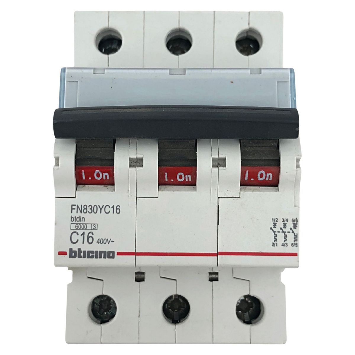 BTICINO - Interruptor Termomagnético 3x16A Bticino