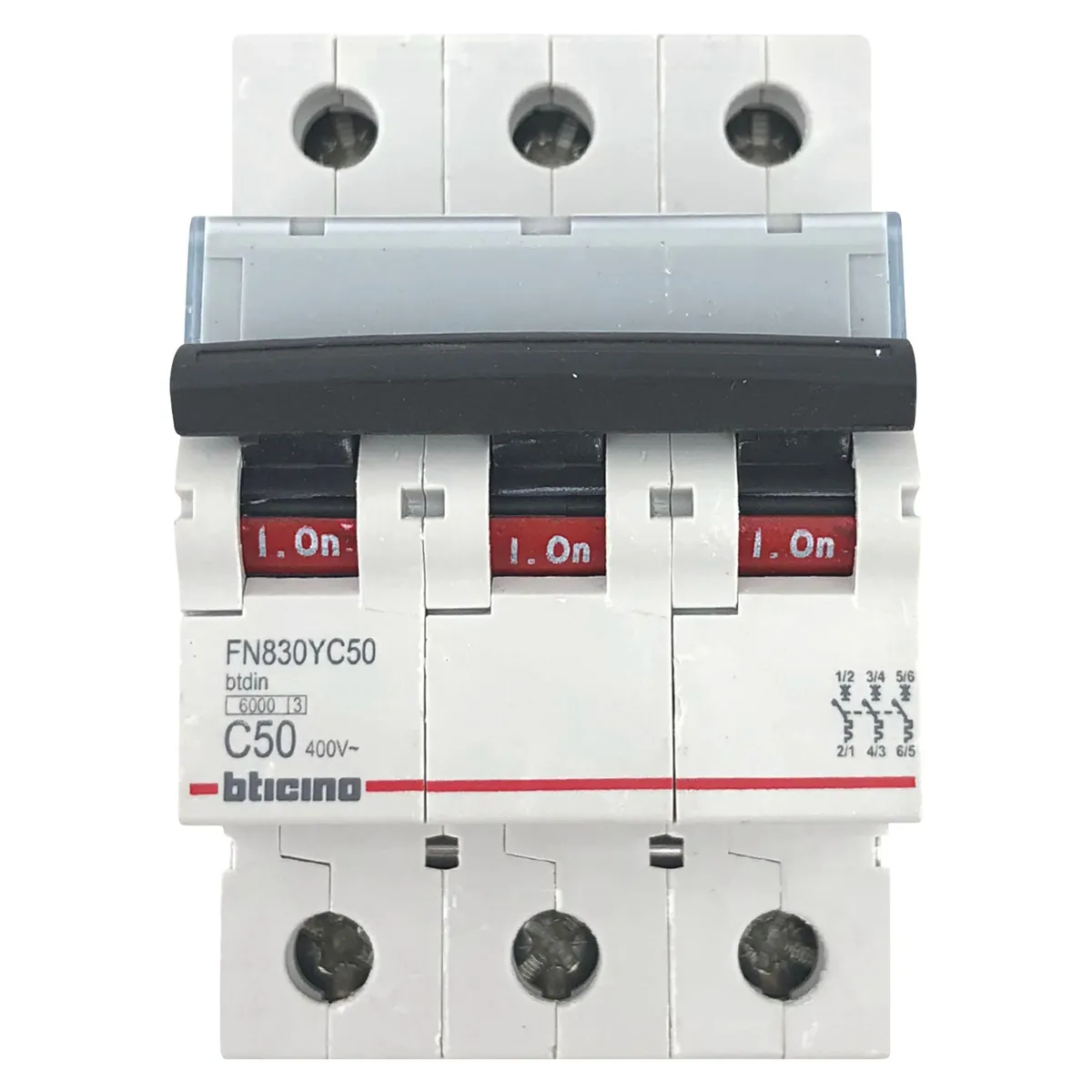 BTICINO - Interruptor Termomagnético 3x50A Bticino
