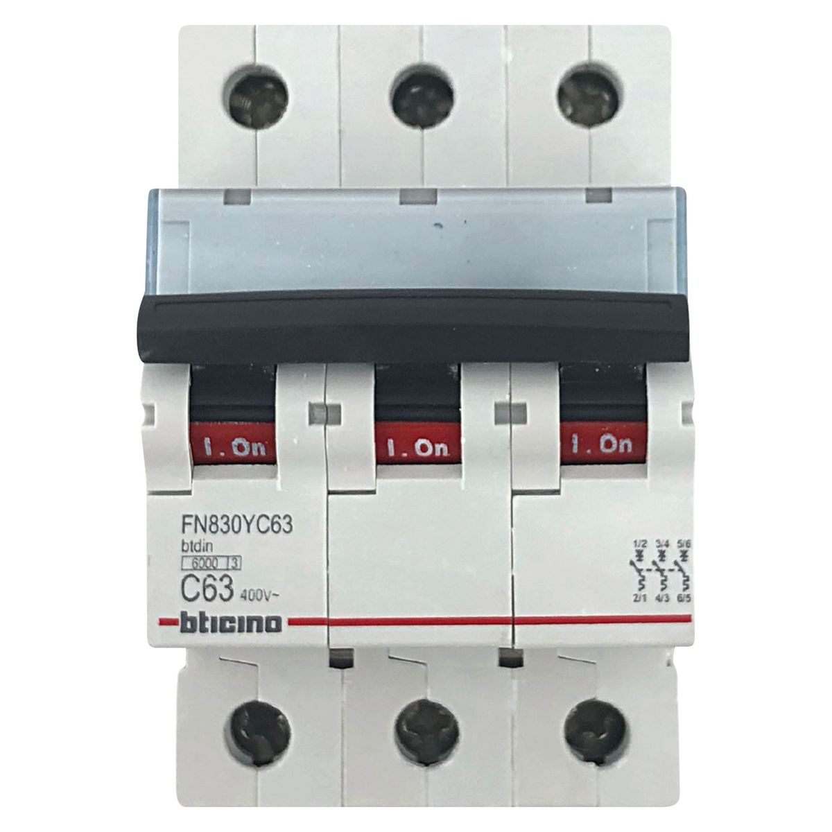 BTICINO - Interruptor Termomagnético 3x63A Bticino