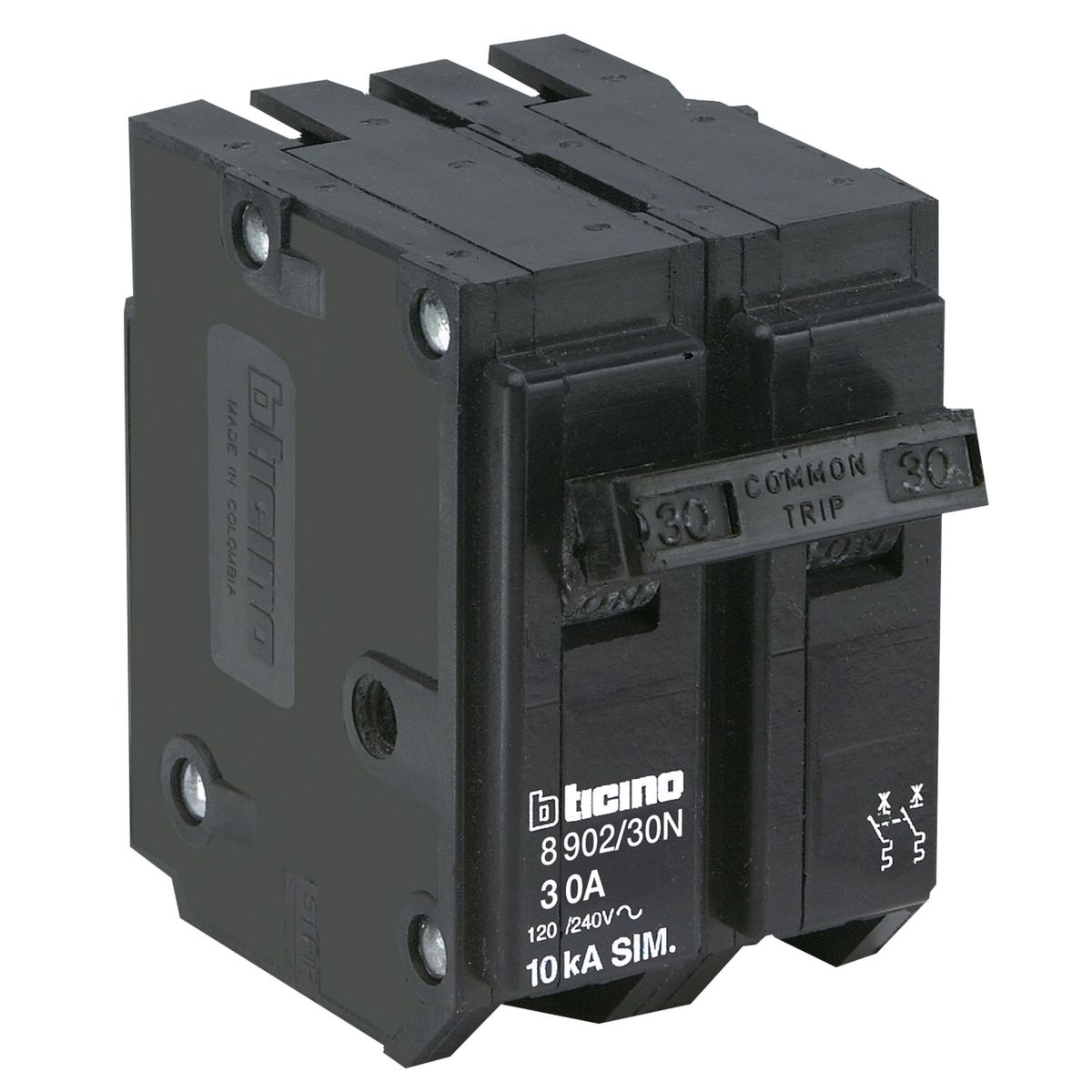 BTICINO - Interruptor Termomagnético 2x30A Bticino