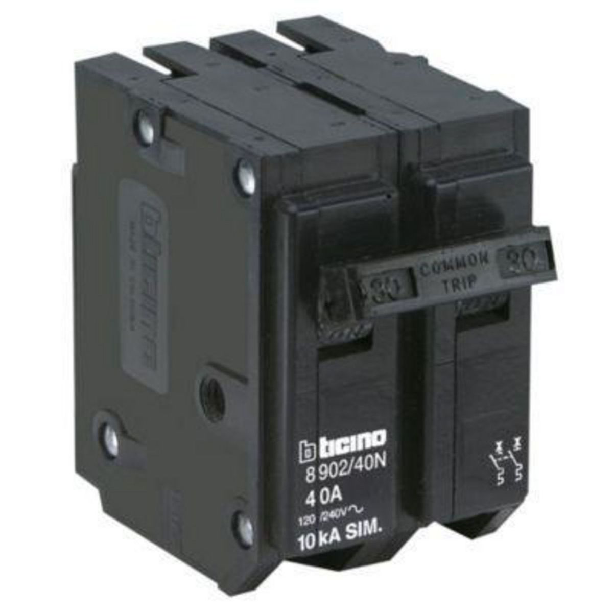 BTICINO - Interruptor Termomagnético 2x40A Bticino