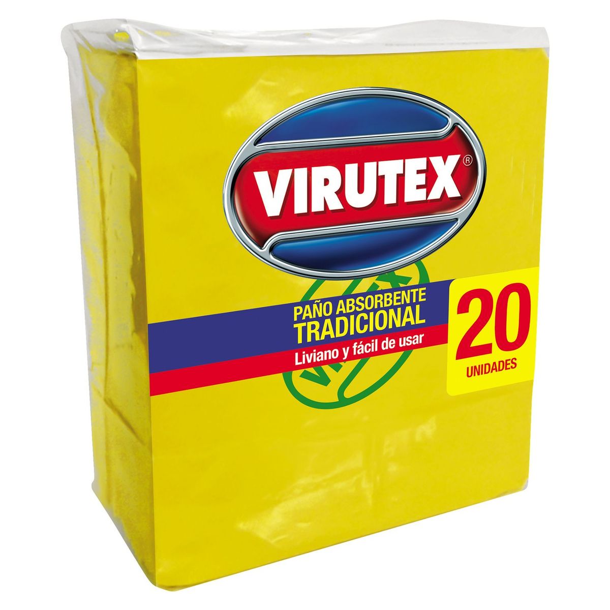VIRUTEX - Paño Absorvente Amarillo X20 Unds Virutex