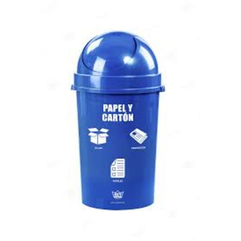 REYPLAST - Papelera Polipropileno Reyplast Azul 54.4 L