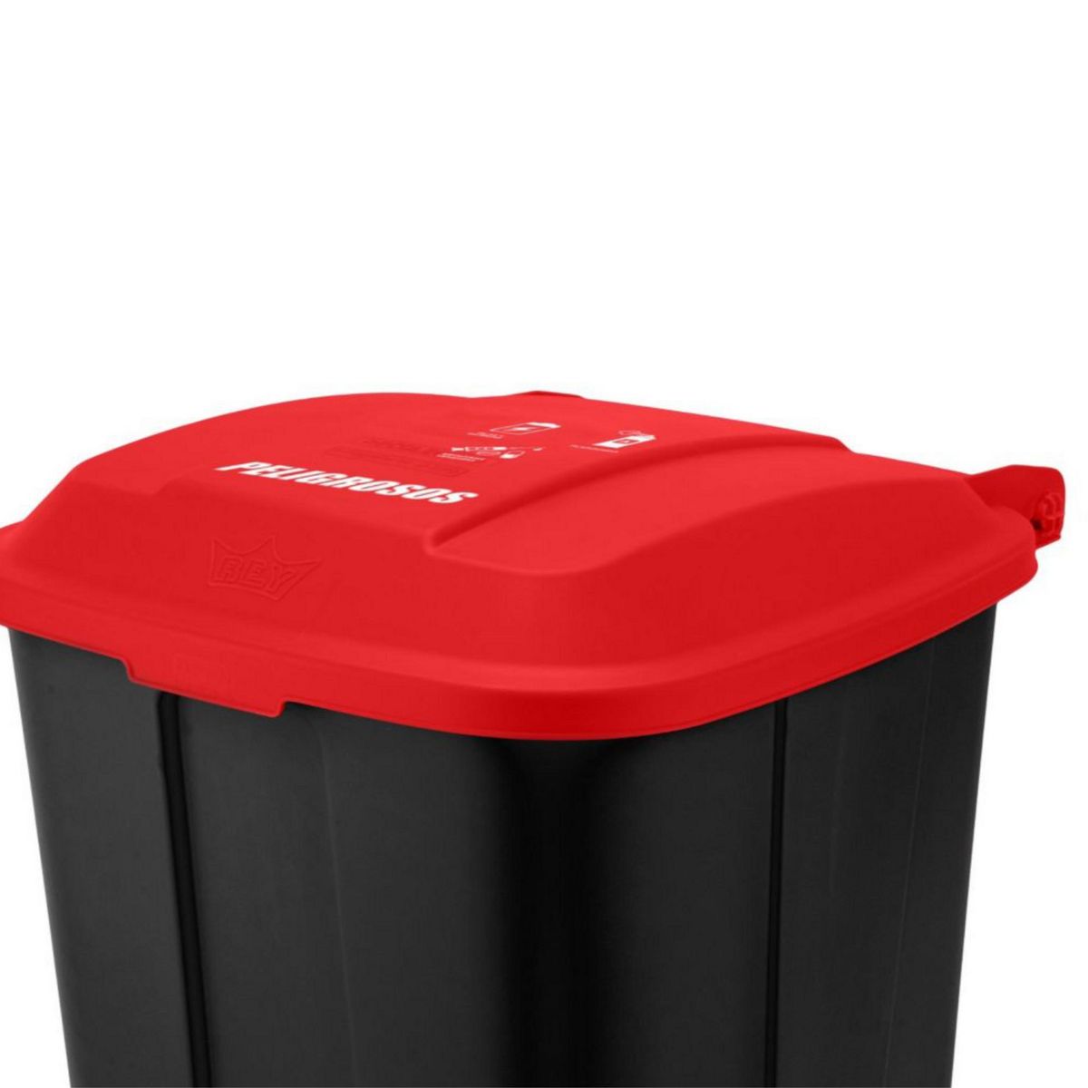 REYPLAST - Contendero de Basura para Residuos Peligrosos 170L