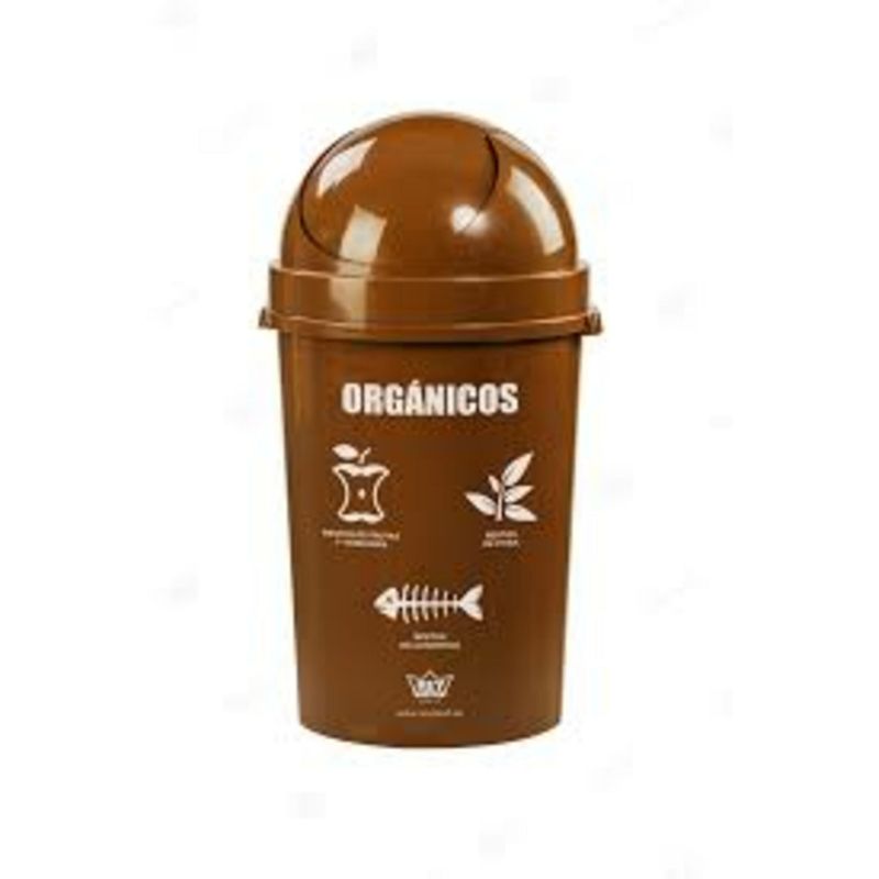 REYPLAST - Papelera Polipropileno Reyplast Marrón 54.4 L