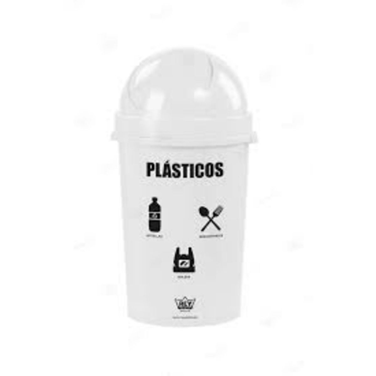 REYPLAST - Basurero de Polipropileno Reyplast Blanco 54.4L