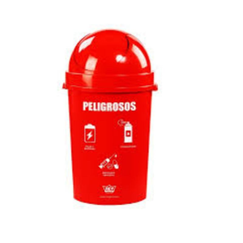 REYPLAST - Papelera Polipropileno Reyplast Rojo 54.4 L