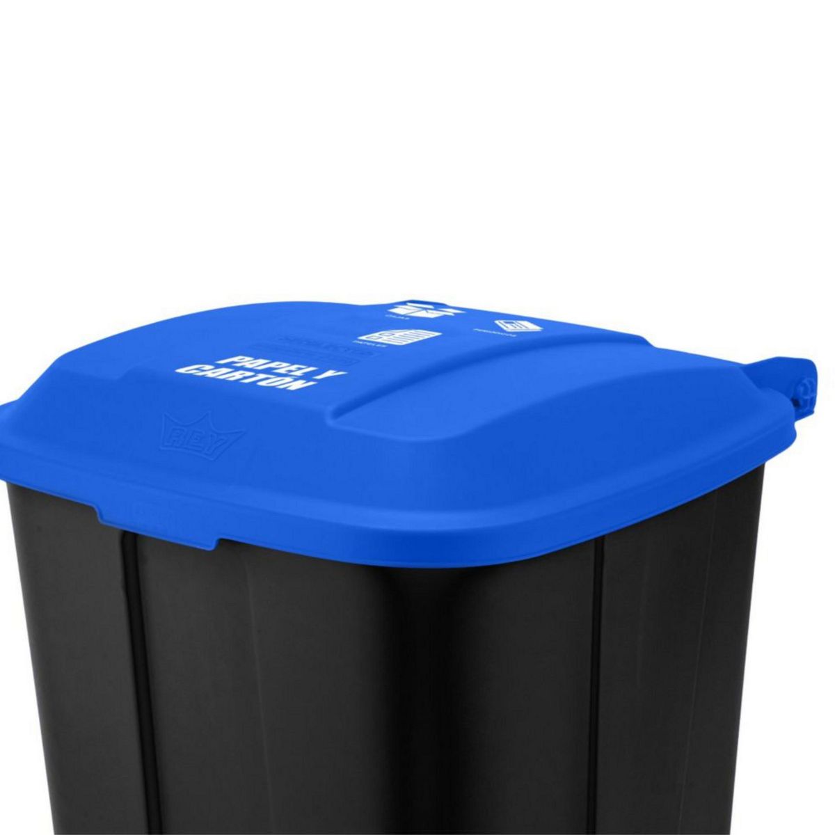 REYPLAST - Contenedor de Basura de Polipropileno Reyplast Negro/Azul 170L