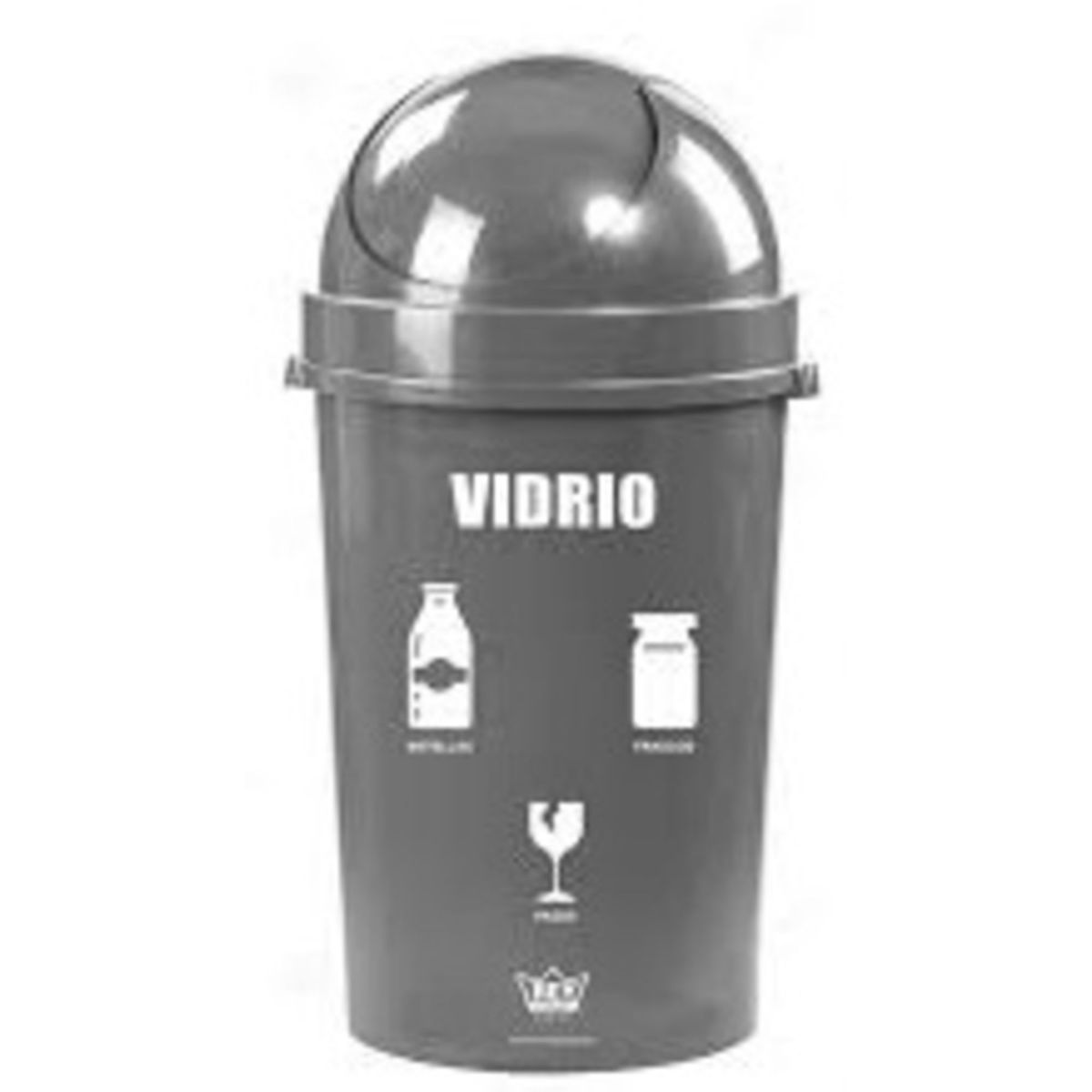 REYPLAST - Basurero de Polipropileno Reyplast Plomo 80L